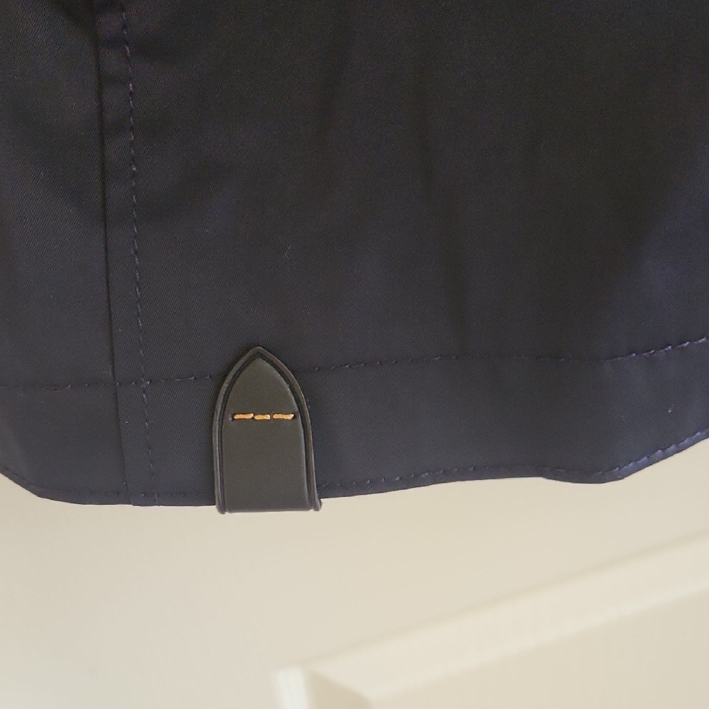 Coach Blue Trench Coat Classic Style - Picture 10 of 13